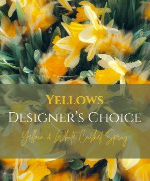 Yellow Designer's Choice Casket Spray Casket Spray