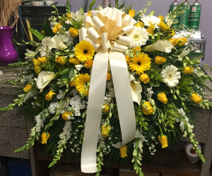 Yellow Heart! Casket FUNERALS