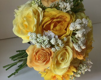 Yellow Lemon Wedding Bouq 