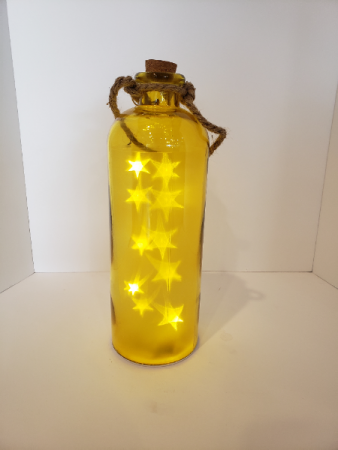 Yellow light up bottle Giftware