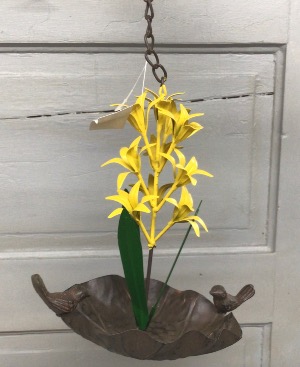 Yellow Lilies Bird Feeder 