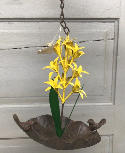 Yellow Lilies Bird Feeder 
