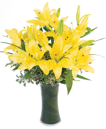Yellow Lilies Bouquet in Coleman, WI | COLEMAN FLORAL & GREENHOUSES