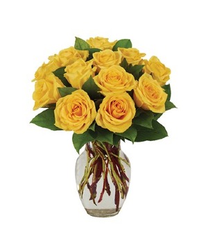 12 Yellow Rose Bouquet 