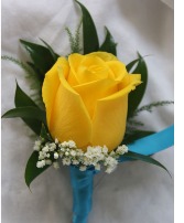Yellow Rose Boutonniere