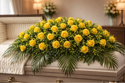 Yellow Rose Casket Spray Casket spray