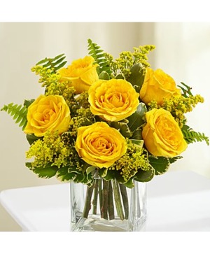 Yellow Rose Cube 