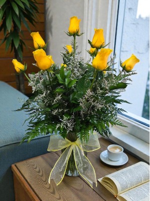 Yellow Roses Bouquet Rose Arrangement