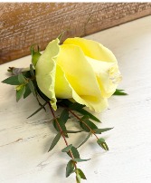 Yellow Sparkle Boutonniere Boutonniere