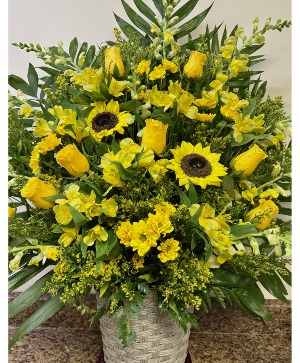 Yellow Traditional Basket 