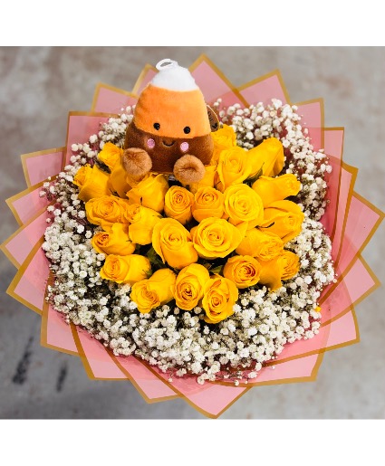 Yellow with Candy Corn 