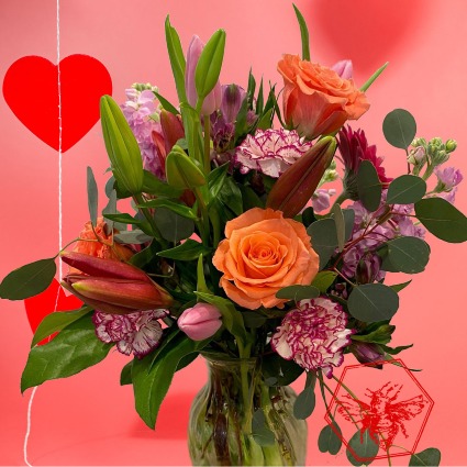 You ARE Mine   Premium Vase of Fresh Flowers
