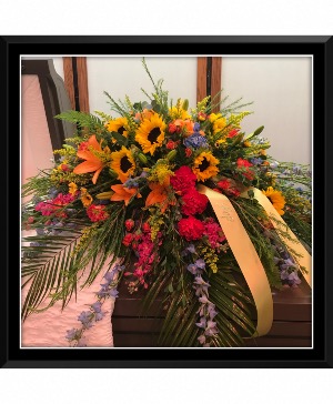 You Are My Sunshine Casket Spray Casket Arrangement