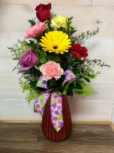A Mixture of Spring Vase Arrangement