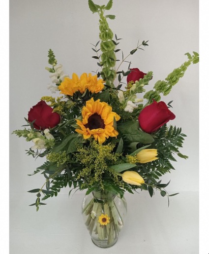 You are my Sunshine  Mixed Flower Arrangement 