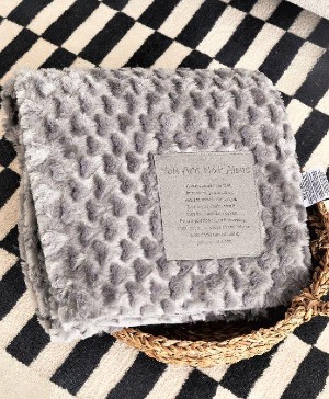 You Are Not Alone Faux Fur Patch Throw