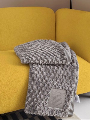 You Are Not Alone Faux Fur Throw 