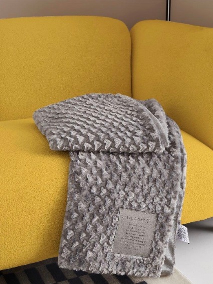 You Are Not Alone Faux Fur Throw 