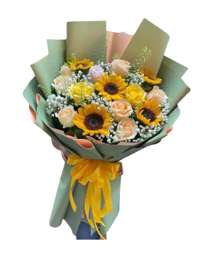 You Beautiful  mix flowers arrangement 