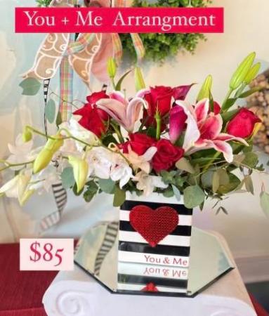 You + Me  Valentine’s arrangement 