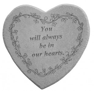 You Will Always Be in My Heart Gray Stone - including stand 