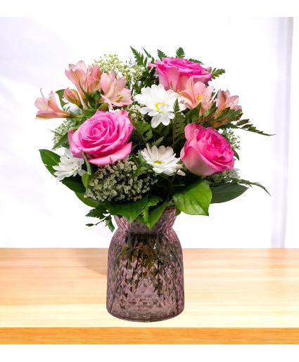 Cotton Candy Bellini Vase Arrangement