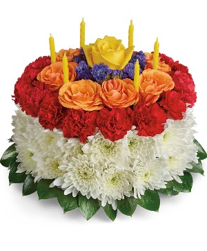Your Wish is Granted Floral Cake  