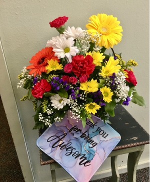 YOU'RE AWESOME BASKET ARRANGEMENT