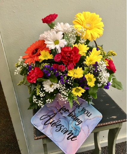 YOU'RE AWESOME BASKET ARRANGEMENT