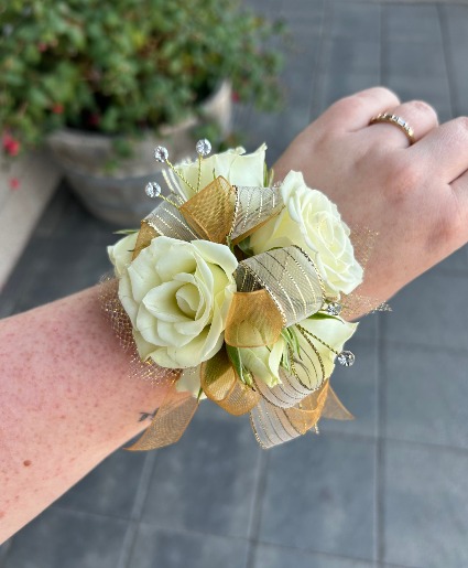 You're So Golden Wrist Corsage
