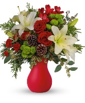 Yuletide Greetings Vase Arrangement  