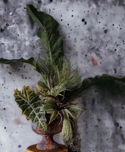 Zanzibar Tropical Greenery Centerpiece  