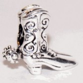 Zebra and Co Silver Cowboy Boots