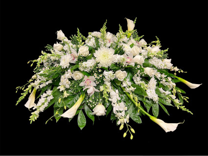 Zll white mix Casket cover 