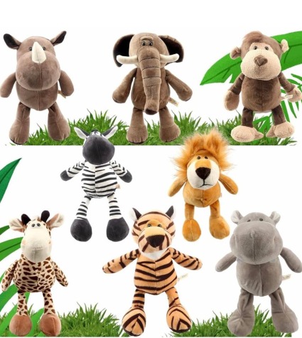 10 1/2" Zoo Friends plush 