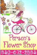 Person's Flower Shop website photo