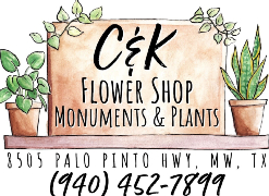 C & K Flower Shop Monuments & Plants website photo