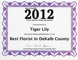 Fort Payne Florist | Fort Payne AL Flower Shop | TIGER LILY FLOWERS & GIFTS