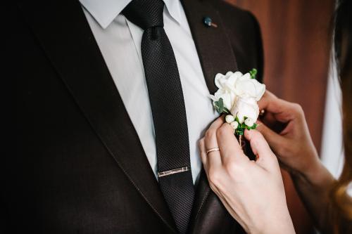 Groom's boutonniere