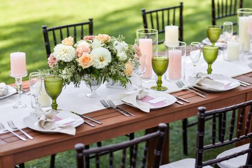 Reception table arrangements