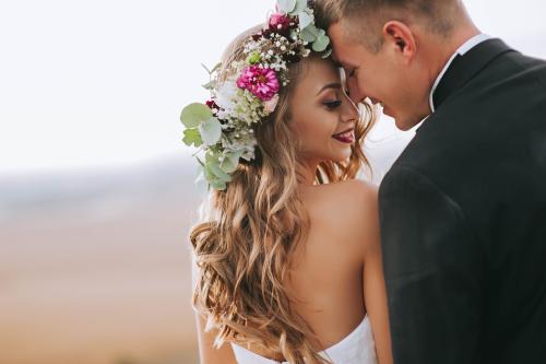 Bridal floral hair accessories